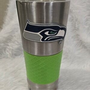 NFL Seattle Seahawks Stainless Steel Tumbler/Cup‎ - Green and Silver